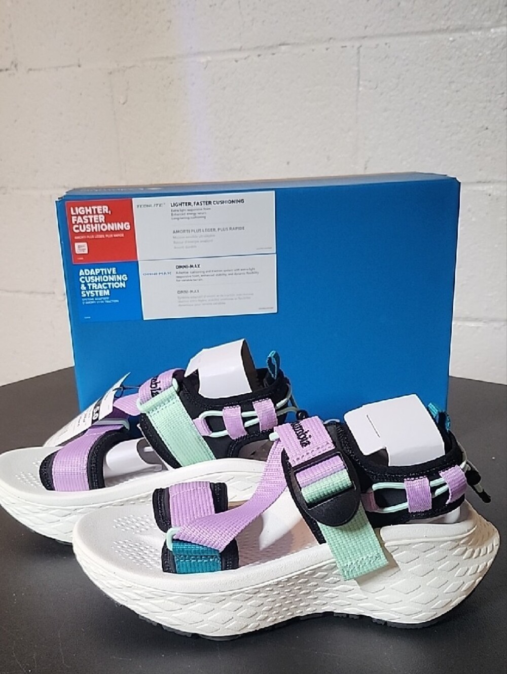 Columbia Pastel Sport Sandals - Lavender Mint White Black - Picture 7 of 7